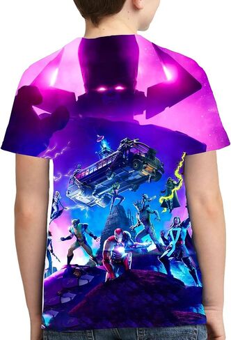 Boys/Girls Game Shirt 3D Printing Shirts Short Sleeve Kids Shirt Cartoon Cool T Shirt in Saudi Arabia
