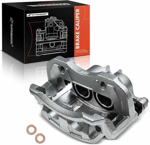 A-Premium Disc Brake Caliper Assembly with Bracket Compatible with Select Nissan and Infiniti Models - Pathfinder 1999-2004, QX4 1998-2003 - Front Left Driver Side in Saudi Arabia