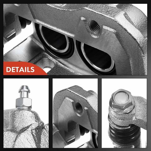 A-Premium Disc Brake Caliper Assembly with Bracket Compatible with Select Nissan and Infiniti Models - Pathfinder 1999-2004, QX4 1998-2003 - Front Left Driver Side in Saudi Arabia