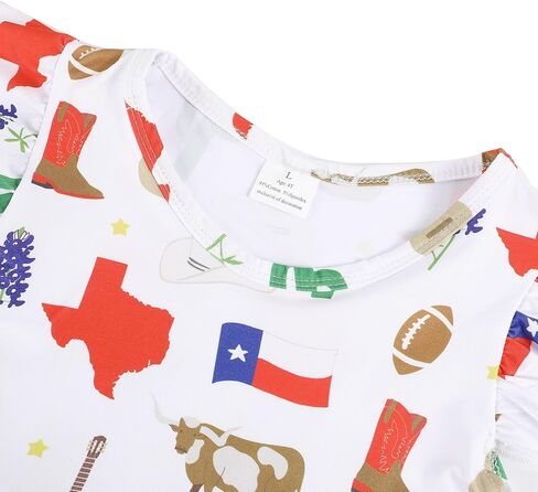 Toddler Girls Casual Dress Farm Animal Horse Print Dresses Flutter Sleeve Clothes 2-8Y in Saudi Arabia