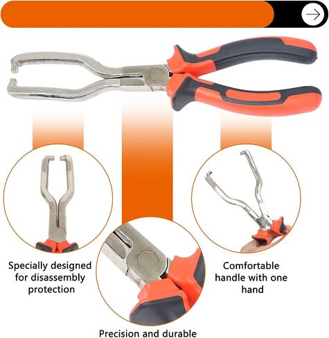 Electrical Disconnect Pliers Automotive Electrical Connector Disconnect Pliers Fuel Feed Pipe Plier Fuel Line Plier Long Spark Plug Removal Pliers Universal Pipe Clip Repair Tool 1pcs Green in Saudi Arabia