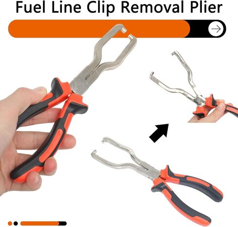 Electrical Disconnect Pliers Automotive Electrical Connector Disconnect Pliers Fuel Feed Pipe Plier Fuel Line Plier Long Spark Plug Removal Pliers Universal Pipe Clip Repair Tool 1pcs Green in Saudi Arabia