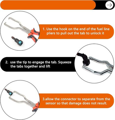 Electrical Disconnect Pliers Automotive Electrical Connector Disconnect Pliers Fuel Feed Pipe Plier Fuel Line Plier Long Spark Plug Removal Pliers Universal Pipe Clip Repair Tool 1pcs Green in Saudi Arabia