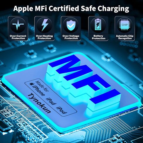 [Apple MFi Certified] iPhone 14 13 Fast Charger, DESOFICON 3Pack 20W USB-C Power Delivery Wall Charger with 6FT Type-C to Lightning Quick Charging Cord Compatible for iPhone 14 13 12 11 Pro/XS/XR/iPad in Saudi Arabia