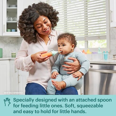 Pyrex Littles (6-PC) Silicone Baby Toddler Feeding Set, 5 OZ Pouches and Lids For Food & Beverage, Airtight Leak-Proof, BPA Free Non-Breakable Dishwasher Safe, Ages 6 Months + in Saudi Arabia