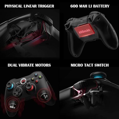 BEITONG Asura 2NS Switch Controller Wireless Pro Controller متوافق مع Switch / Switch Lite / Switch OLED، التحكم في الحركة 6 محاور والحساسية Adjsut / Turbo / الاهتزاز / لقطة الشاشة باللون الأسود in Kuwait