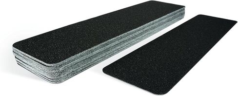 مرابط لاصقة عالية الجودة 60 حبيبة مضادة للانزلاق، داخلي/خارجي، رائعة للسلالم والأرصفة والقوارب والمنحدرات، أسود، 6 بوصة × 24 بوصة، 50 عبوة، SG3126BS in Kuwait