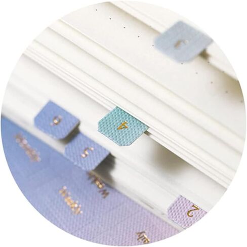 Monthly Tabs Color Gradient Index Stickers Self Adhesive Page Markers Planner Tabs Calendar Tabs Monthly Dividers Index Tabs for Notes Planners (D) in Saudi Arabia