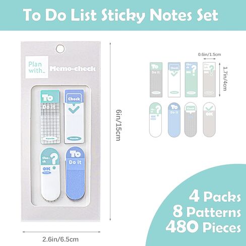 480 قطعة من علامات التبويب اللاصقة، وعلامات الصفحات القابلة للتمزيق، وعلامات تبويب مؤشرة لاصقة قابلة لإعادة تعيين وضعها للكتب التوضيحية، ومستلزمات المكتب والمدرسة والدراسة (الأزرق والكتان والوردي والرمادي) in Kuwait