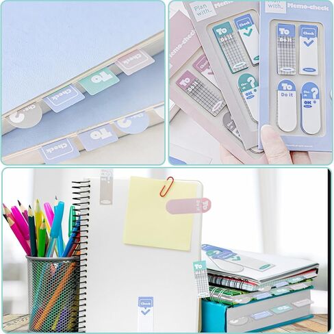 480 قطعة من علامات التبويب اللاصقة، وعلامات الصفحات القابلة للتمزيق، وعلامات تبويب مؤشرة لاصقة قابلة لإعادة تعيين وضعها للكتب التوضيحية، ومستلزمات المكتب والمدرسة والدراسة (الأزرق والكتان والوردي والرمادي) in Kuwait