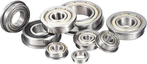 FR1810ZZ Flanged Ball Bearing, ID 5/16" x OD 1/2" x Width 5/32" Miniature Bearings, Double Metal Shielded Deep Groove Bearings, Pre-Lubricated (GCr15) Chrome Steel 10pcs in Saudi Arabia