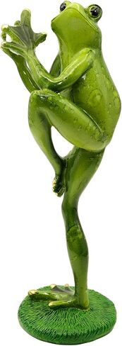 Frog Figurine Frog Statue Frog Statue for Home Decor Home Decor Living Room Desk Decor Gifts for Players-Baseball… in Saudi Arabia
