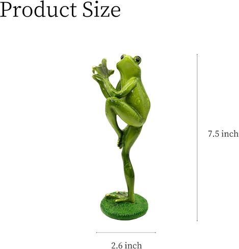 Frog Figurine Frog Statue Frog Statue for Home Decor Home Decor Living Room Desk Decor Gifts for Players-Baseball… in Saudi Arabia