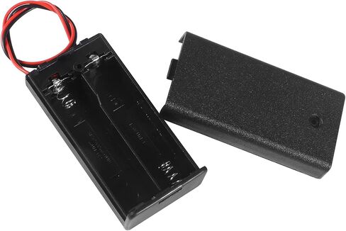 AA Battery Holder with Switch and Cover, 2 x 1.5V AA Battery Holder Case with On/Off Switch and Wire Leads in Saudi Arabia