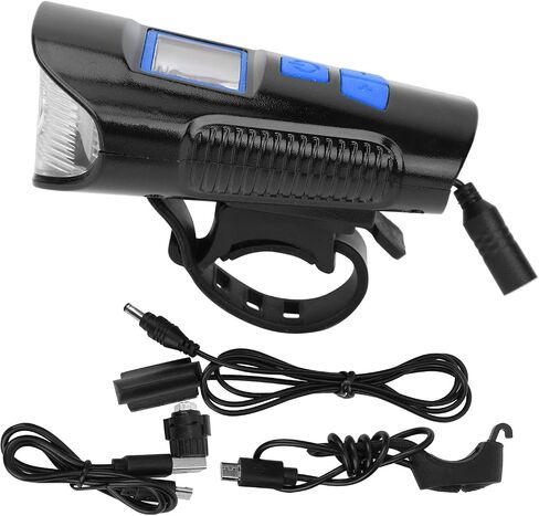 Bike Light, Waterproof Bicycle Bike Headlight with Horn Computer USB Rechargeable for Night Riding in Saudi Arabia