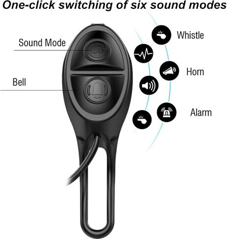 Bike Light, Waterproof Bicycle Bike Headlight with Horn Computer USB Rechargeable for Night Riding in Saudi Arabia