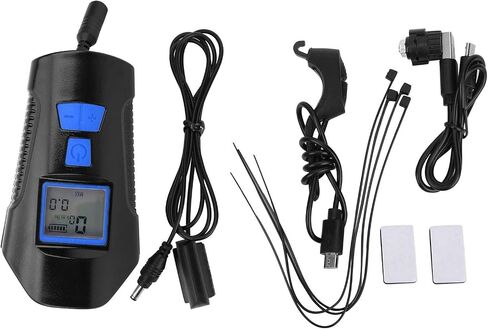 Bike Light, Waterproof Bicycle Bike Headlight with Horn Computer USB Rechargeable for Night Riding in Saudi Arabia