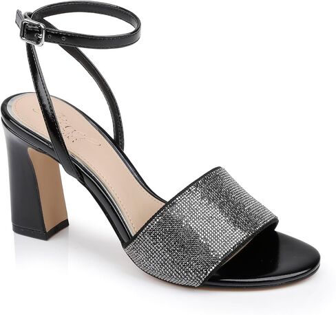 Jewel Badgley Mischka Hattie Block Heel Sandal with Ankle Strap in Saudi Arabia
