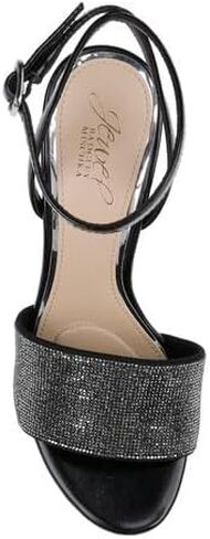 Jewel Badgley Mischka Hattie Block Heel Sandal with Ankle Strap in Saudi Arabia