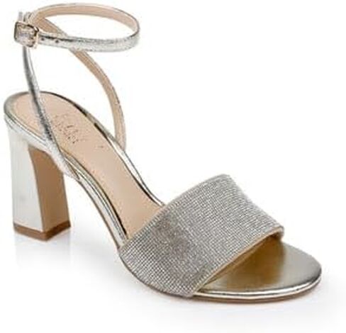 Jewel Badgley Mischka Hattie Block Heel Sandal with Ankle Strap in Saudi Arabia