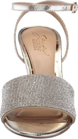 Jewel Badgley Mischka Hattie Block Heel Sandal with Ankle Strap in Saudi Arabia
