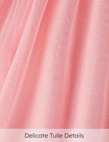 PATPAT Toddler Baby Girl's Floral Tulle Dresses Floral Ruffle Sleeve Fairy Poster Mesh Casual Dress 3 Months-6 Years in Saudi Arabia