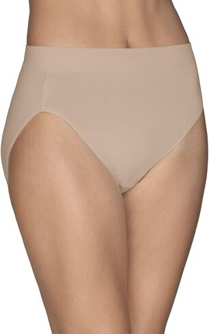 Vanity Fair Womens Beyond Comfort Hi-Cut Panty, 6, Damask Neutral in Saudi Arabia