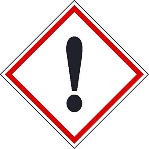 NMC National Marker GHS206AP GHS Label, Exclamation Point, 2 inches X 2 inches, PS Vinyl, Pak5 in Saudi Arabia