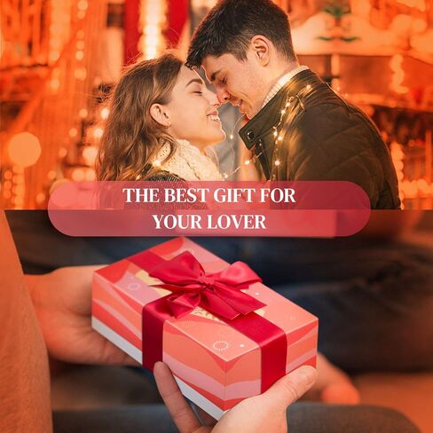 كبسولات رسالة في زجاجة زجاجية مع صندوق هدايا - ملاحظات جميلة للأزواج هدية لصديقتها وصديقتها، هدايا عيد ميلاد للنساء (ألوان مختلطة 100 قطعة) in Kuwait