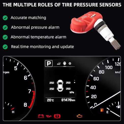 4pcs TPMS 433MHz Tire Pressure Sensor Compatible with Enclave Lacrosse Regal Sportback CT6 XT4 XT5 XT6 Blazer Camaro Cruze Malibu Silverado Traverse Volt Acadia Sierra in Saudi Arabia