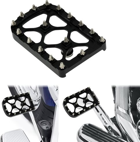 غطاء وسادة دواسة الفرامل YHMTIVTU MX من الألومنيوم متوافق مع موديلات Harley Touring Trike Dyna Softail قطعة واحدة in Kuwait