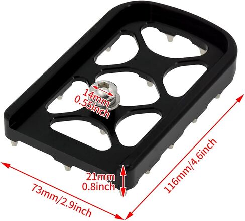 غطاء وسادة دواسة الفرامل YHMTIVTU MX من الألومنيوم متوافق مع موديلات Harley Touring Trike Dyna Softail قطعة واحدة in Kuwait