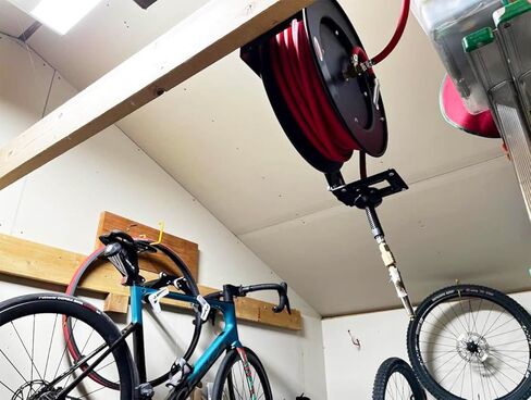 SANFU بكرة خرطوم هواء قابلة للسحب على الحائط والسقف مع خرطوم هجين مقاس 3/8 بوصة × 50 قدمًا مع 3 أقدام من الرصاص، بكرة فولاذية متينة تعمل بالهواء المضغوط وترجيع تلقائي 300 رطل لكل بوصة مربعة in Kuwait