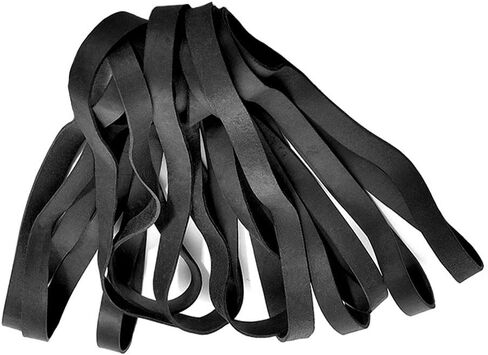 الأربطة المطاطية، 35 قطعة من الأربطة المطاطية المرنة السميكة الكبيرة مجموعة 200 مم * 10 مم شديدة التحمل سوداء لصناديق القمامة للمكتب والمنزل والبنك والمدرسة، قوية ومتينة واسعة للصناعة وصندوق فضلات القطط ومجلدات الملفات in Kuwait