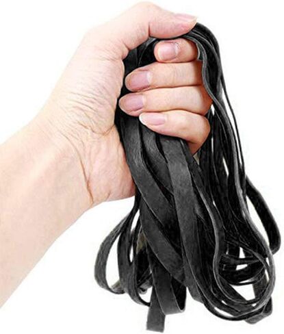 الأربطة المطاطية، 35 قطعة من الأربطة المطاطية المرنة السميكة الكبيرة مجموعة 200 مم * 10 مم شديدة التحمل سوداء لصناديق القمامة للمكتب والمنزل والبنك والمدرسة، قوية ومتينة واسعة للصناعة وصندوق فضلات القطط ومجلدات الملفات in Kuwait