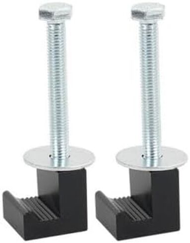 طقم تركيب صندوق أدوات الشاحنة، ربط صندوق أدوات الشاحنة المصنوع من الألومنيوم، ربطة عنق على شكل حرف J، صندوق أدوات متقاطع، شاحنة بيك اب مناسبة عالميًا، عبوة سهلة التركيب - أسود in Kuwait