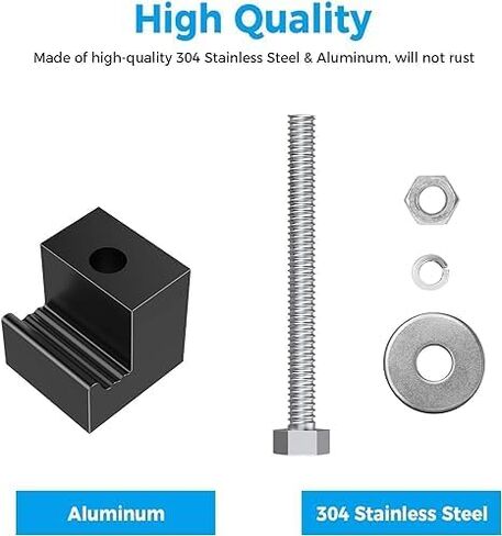طقم تركيب صندوق أدوات الشاحنة، ربط صندوق أدوات الشاحنة المصنوع من الألومنيوم، ربطة عنق على شكل حرف J، صندوق أدوات متقاطع، شاحنة بيك اب مناسبة عالميًا، عبوة سهلة التركيب - أسود in Kuwait