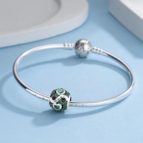 Birthstone Charms for Bracelet 925 Sterling Silver Bead Charm Happy Birthday Charm Jewelry Gift for Women in Saudi Arabia