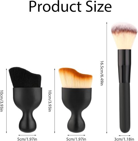 Car Interior Dust Brush, 3pcs Super Soft Bristles Car Cleaning Brushes No Scratch Auto Interior Dust Removal Detailing Brush Dust Tool for Dashboard, Air Vents, Computer(Brown) in Saudi Arabia