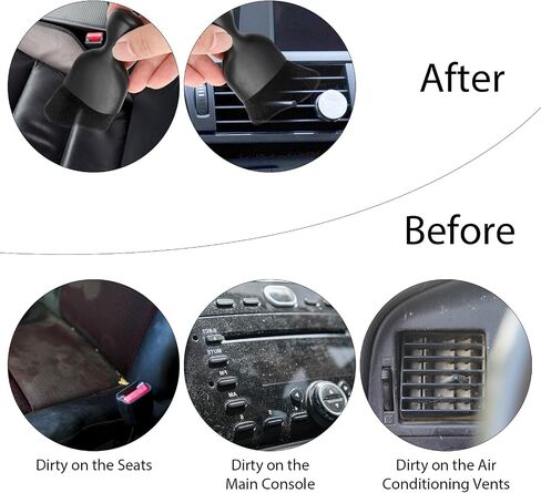 Car Interior Dust Brush, 3pcs Super Soft Bristles Car Cleaning Brushes No Scratch Auto Interior Dust Removal Detailing Brush Dust Tool for Dashboard, Air Vents, Computer(Brown) in Saudi Arabia