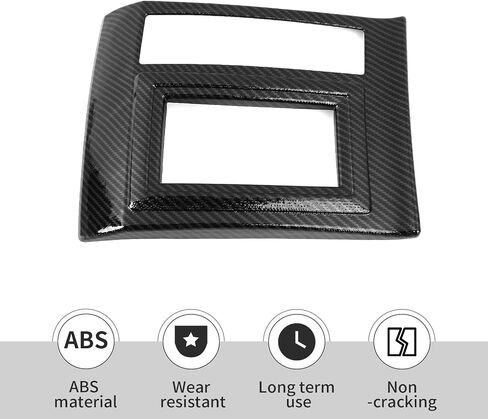Linskip Gear Shift Panel Trim متوافق مع Chrysler 300 & Dodge Charger 2004 2005 2006 2007 2008 2009 2010، غطاء ناقل الحركة للشاحن، ملحقات داخلية للشاحن (نمط ألياف الكربون) in Kuwait