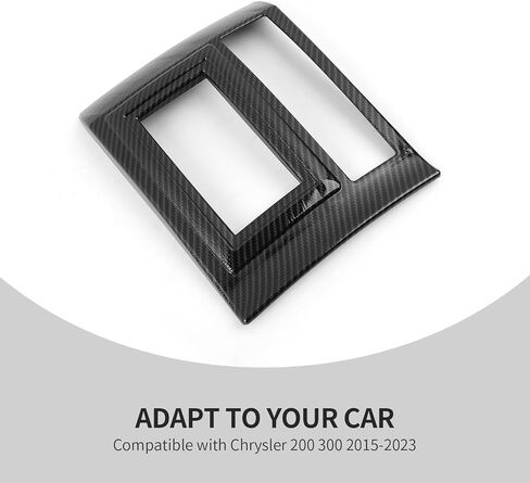 Linskip Gear Shift Panel Trim متوافق مع Chrysler 300 & Dodge Charger 2004 2005 2006 2007 2008 2009 2010، غطاء ناقل الحركة للشاحن، ملحقات داخلية للشاحن (نمط ألياف الكربون) in Kuwait