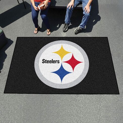 FANMATS 28806 Pittsburgh Steelers Ulti-Mat Rug - 5ft. x 8ft. | Sports Fan Area Rug, Home Decor Rug and Tailgating Mat - Steelers Primary Logo in Saudi Arabia
