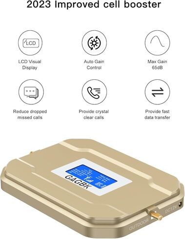 2024 معزز إشارة الهاتف الخليوي المحسن على النطاق 2/4/5/12/13/17/25/66 لـ 5G 4G LTE معزز إشارة الهاتف الخليوي معزز إشارة الهاتف المحمول موسع خلوي يصل إلى 5500 قدم مربع لجميع شركات النقل الأمريكية in Kuwait
