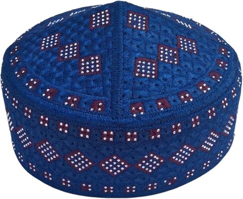 للجنسين الكوفي الرجال متعدد الألوان كوفي قبعات مرصعة يدويا في الهواء الطلق أغطية الرأس عيد الكوفيس قبعة قبعة صغيرة in Kuwait