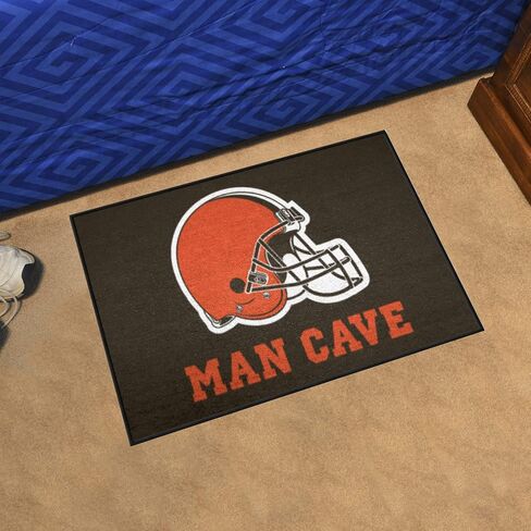 FANMATS 14289 NFL Cleveland Browns Nylon Universal Man Cave Starter Rug , 19"x30" in Saudi Arabia