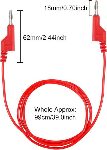 5Pcs Alligator Clip to Alligator Clips Test Probe Dual Ended Crocodile Wire Cable 15A Insulators Clips for Multimeter Electrical Testing in Saudi Arabia