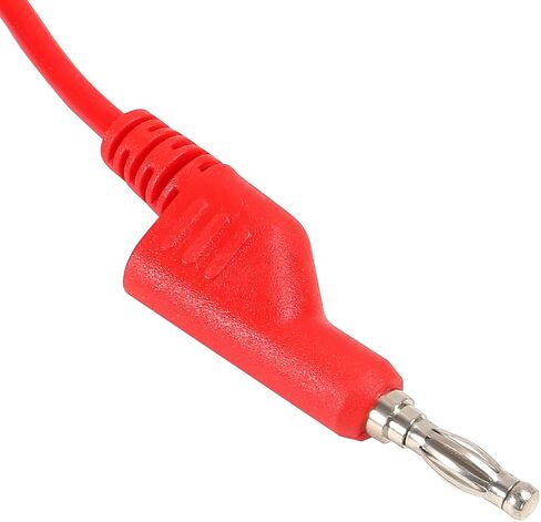 5Pcs Alligator Clip to Alligator Clips Test Probe Dual Ended Crocodile Wire Cable 15A Insulators Clips for Multimeter Electrical Testing in Saudi Arabia