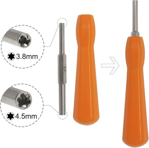 Gamebit Screwdriver Set Double-End 3.8mm 4.5mm + Triwing Security Magnetic Screwdriver 2.5mm Kit for Opening NES,SNES,Sega,N64,GameBoy,GameCube,Virtual Boy Game Cartridge,Nintendo Consoles in Kuwait