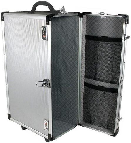Large Aluminum Jewelry Carrying Rolling Case Handle New in Saudi Arabia